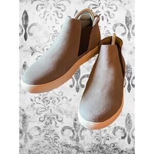 Coconuts by Matisse Womens 8 Minimalist Faux Suede Gray Slip-On Ankle Sneakers